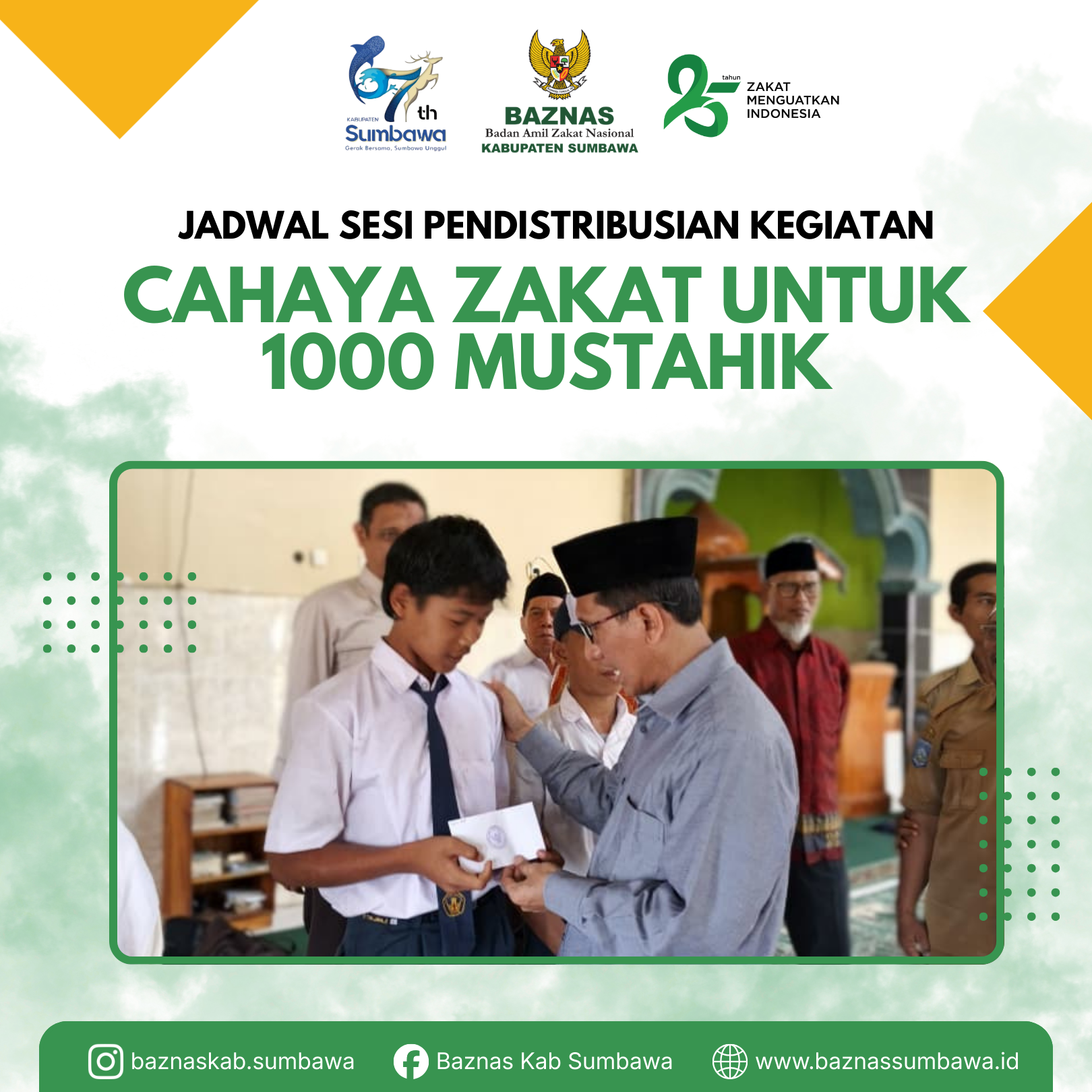 BAZNAS Kabupaten Sumbawa Akan Gelar Kegiatan Cahaya Zakat untuk 1000 Mustahik