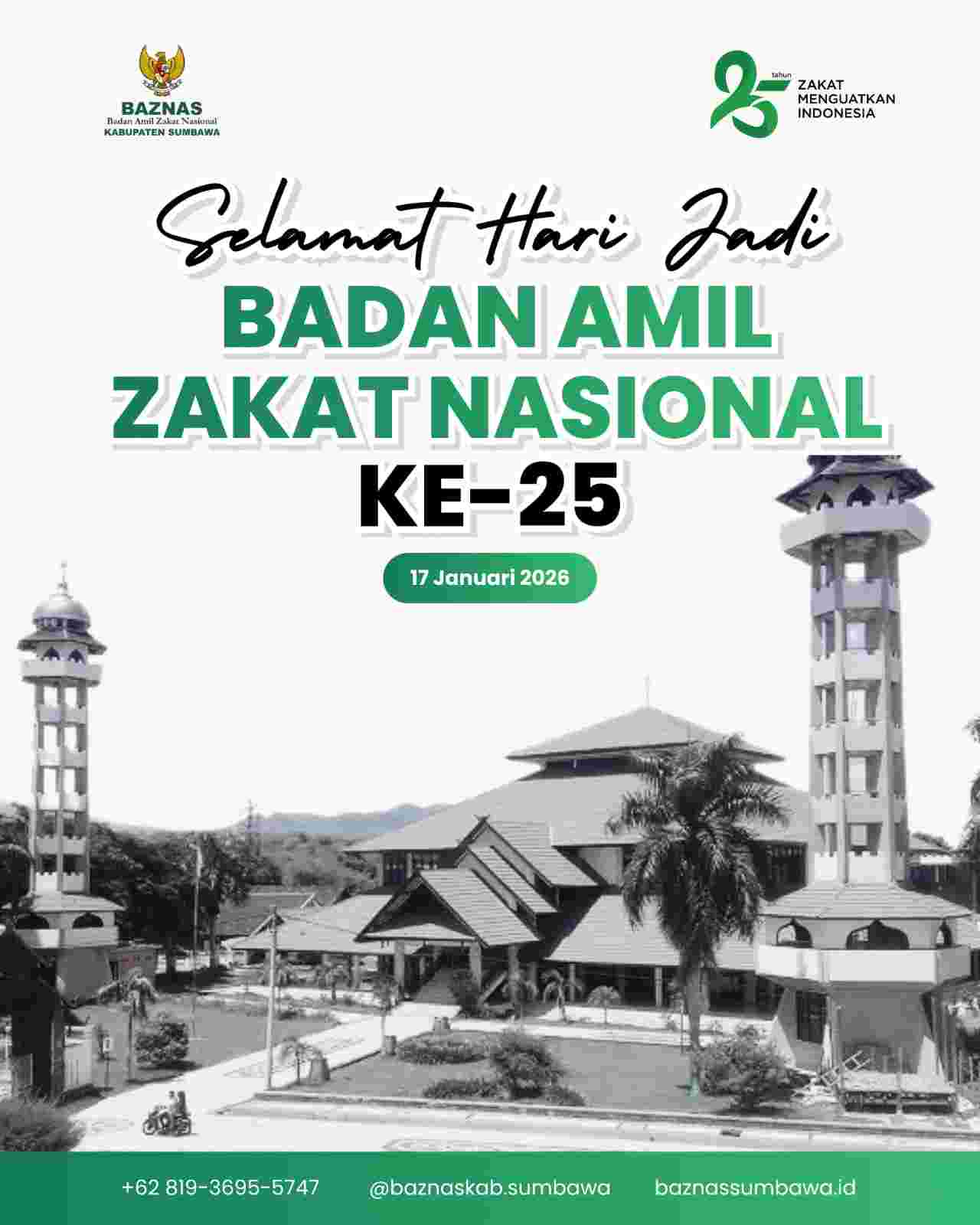 Selamat Ulang Tahun BAZNAS ke-25