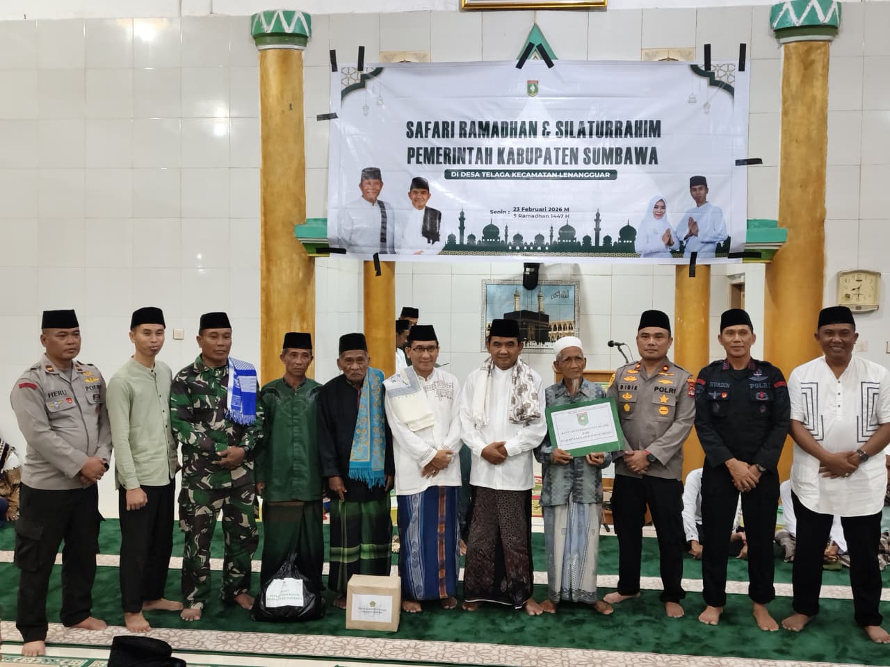 Safari Ramadhan 1447 H BAZNAS Sumbawa dan Pemda Salurkan 20 Paket Sembako di Desa Telaga