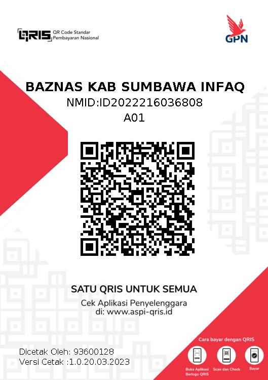 kiri - QRIS Infak dan sedekah BAZNAS Sumbawa